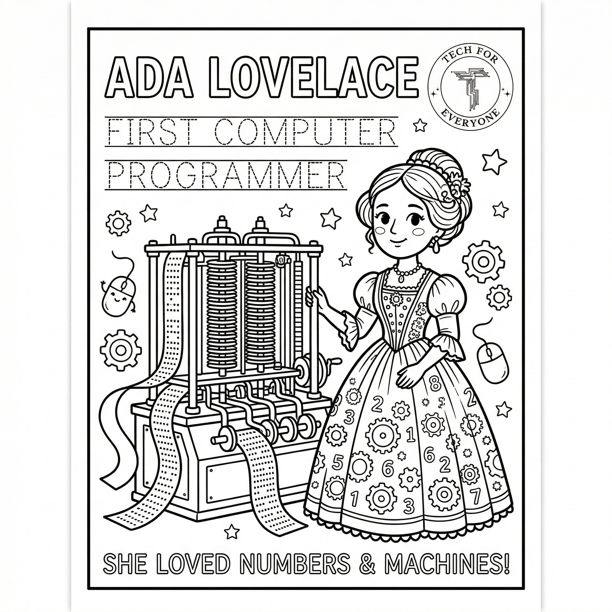 Tech Coloring Sheet 4